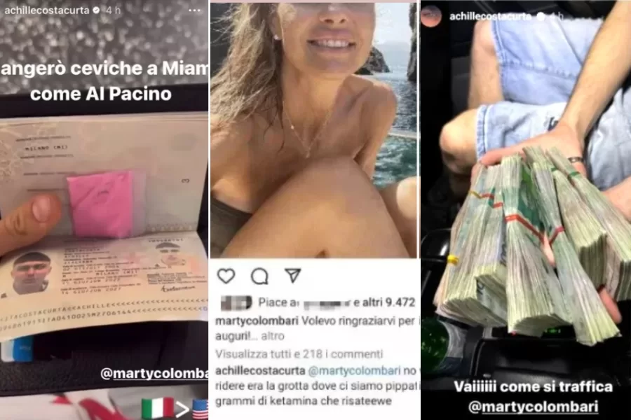 Achille Costacurta, tra polvere rosa nel passaporto, mazzette di dollari e tag a mamma Colombari: “Lì abbiamo pippato ketamina”