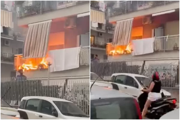 Sigaretta sul bucato, in fiamme terrazzino di casa: anziana disabile salvata dai carabinieri