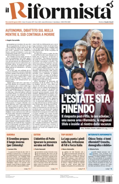 Quotidiano del 28 Agosto 2024