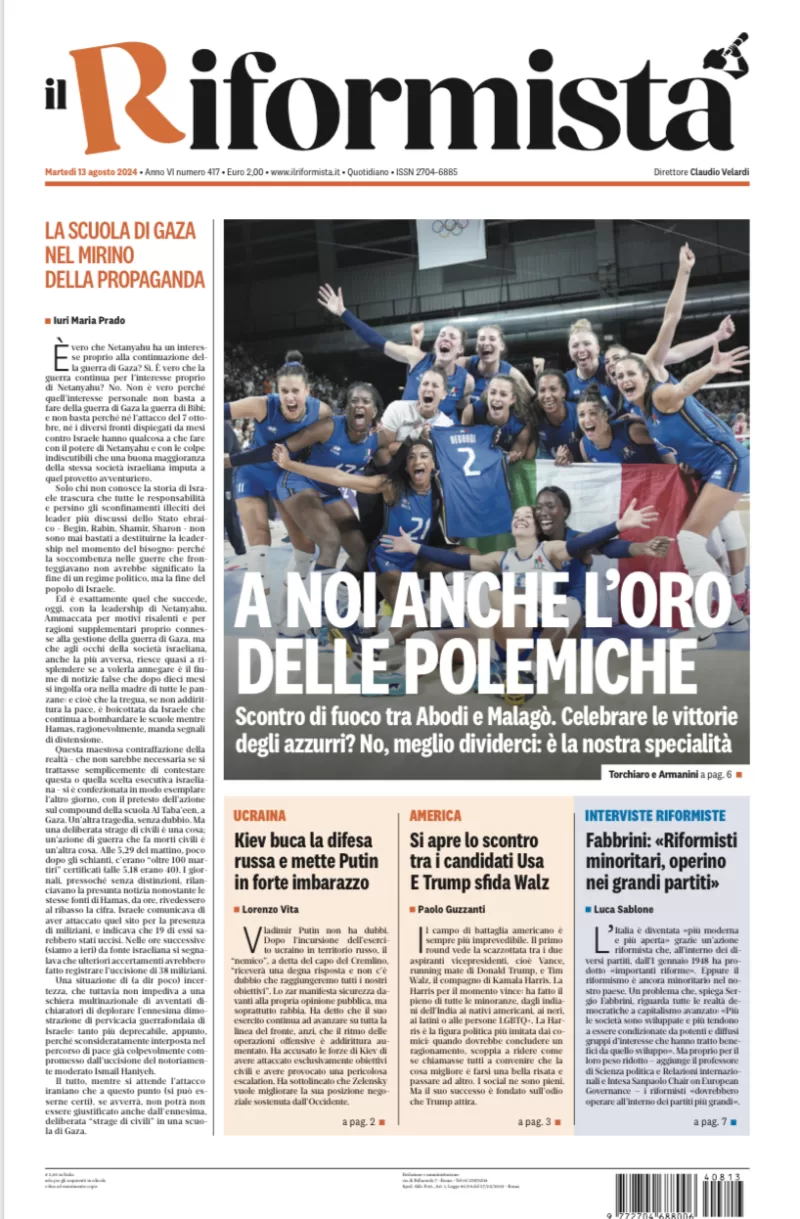 Quotidiano del 13 Agosto 2024