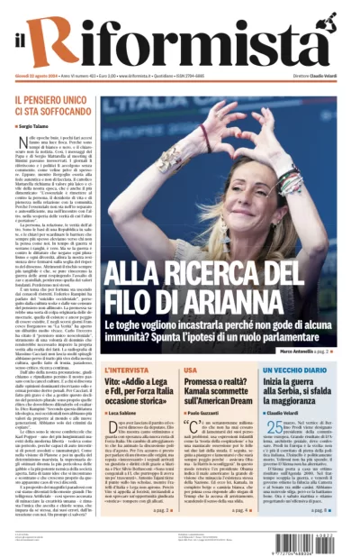 Quotidiano del 22 Agosto 2024
