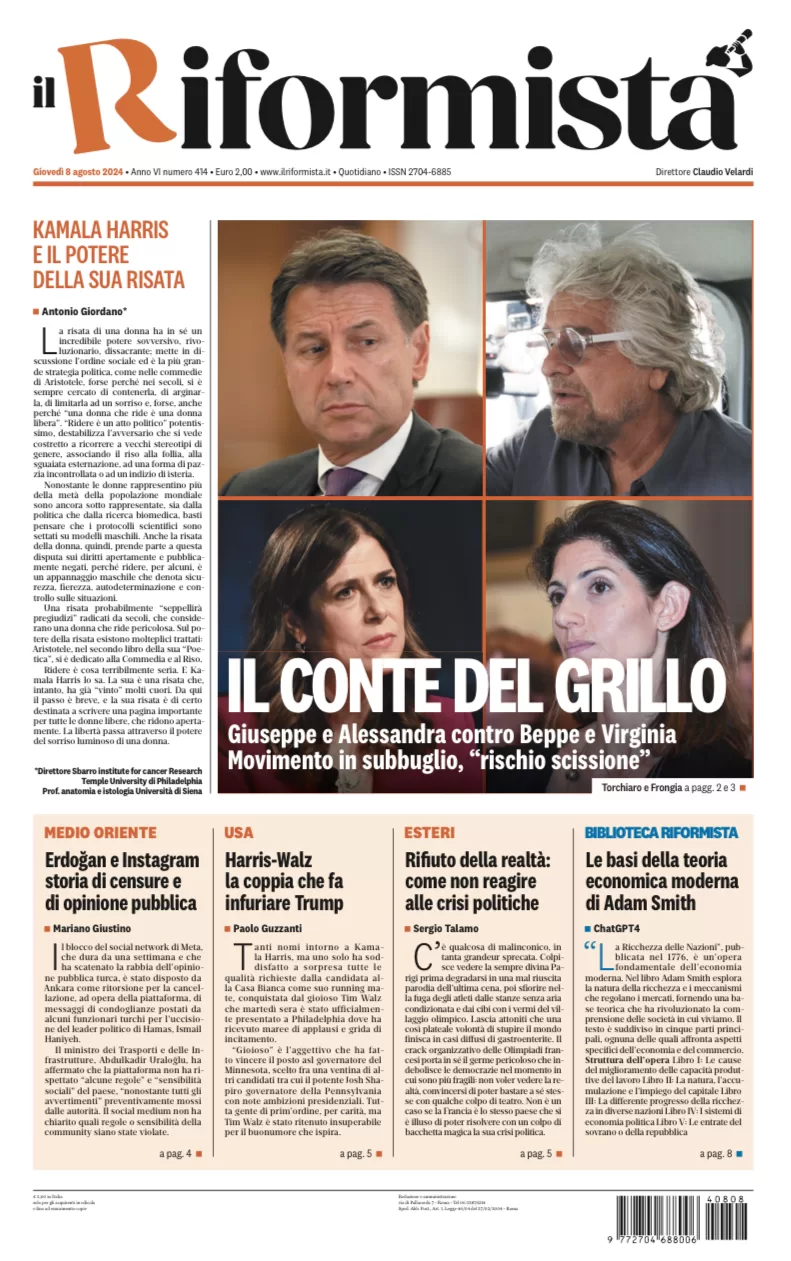 Quotidiano dell’8 Agosto 2024