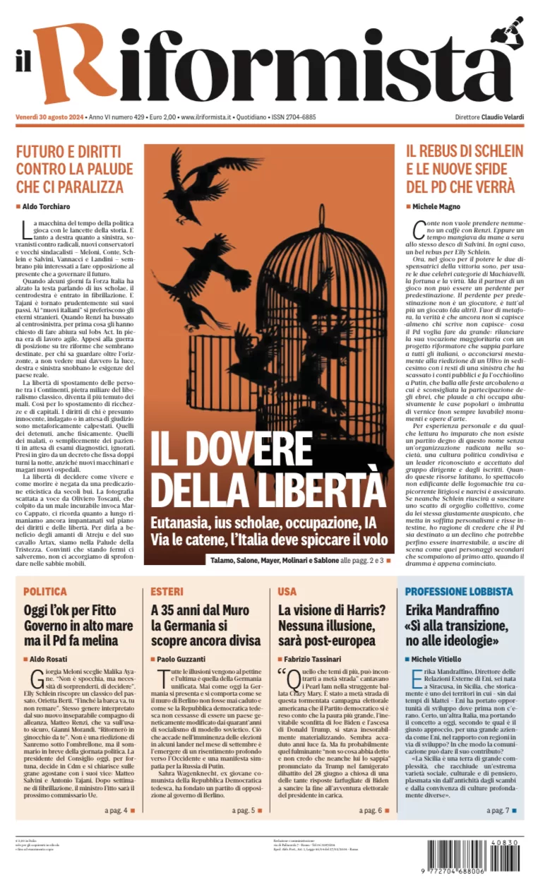 Quotidiano del 30 Agosto 2024