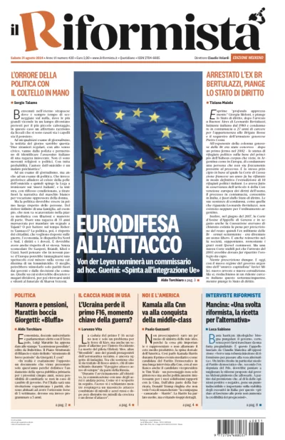 Quotidiano del 31 Agosto 2024
