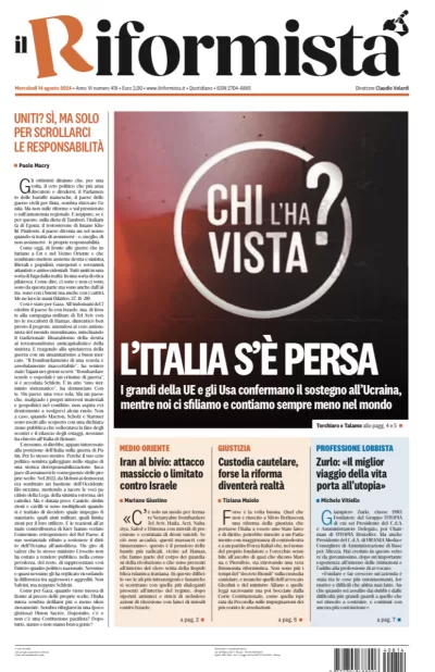 Quotidiano del 14 Agosto 2024