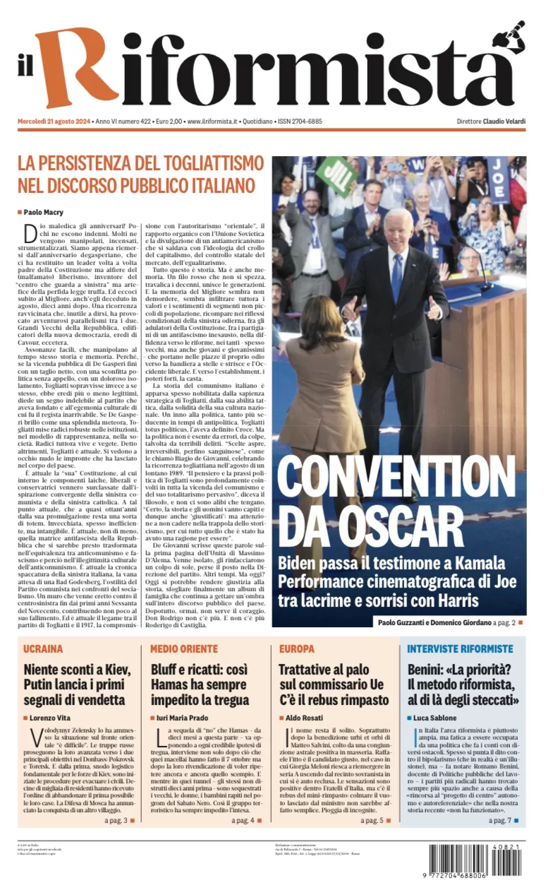 Quotidiano del 21 Agosto 2024