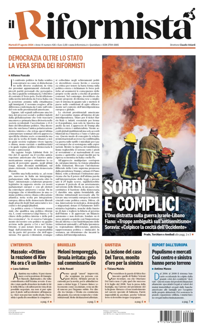 Quotidiano del 27 Agosto 2024