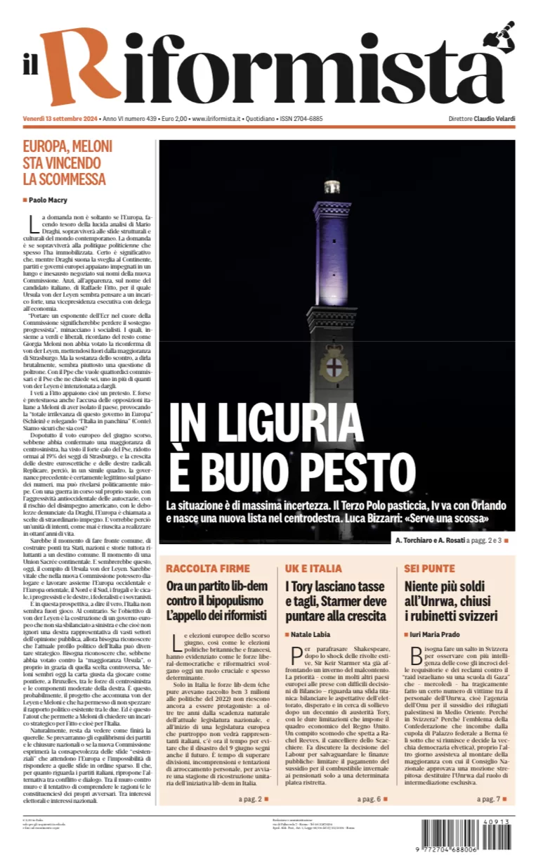 Quotidiano del 13 Settembre 2024