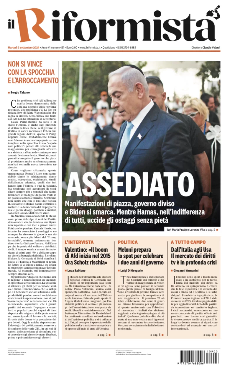 Quotidiano del 3 Settembre 2024