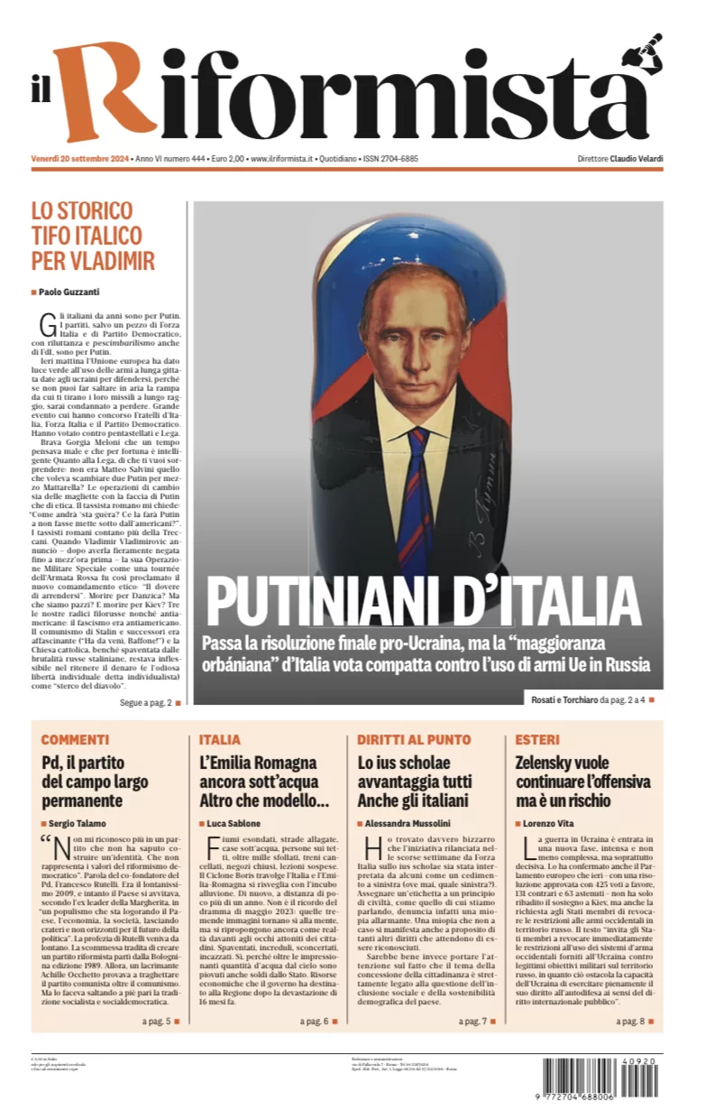 Quotidiano del 20 Settembre 2024