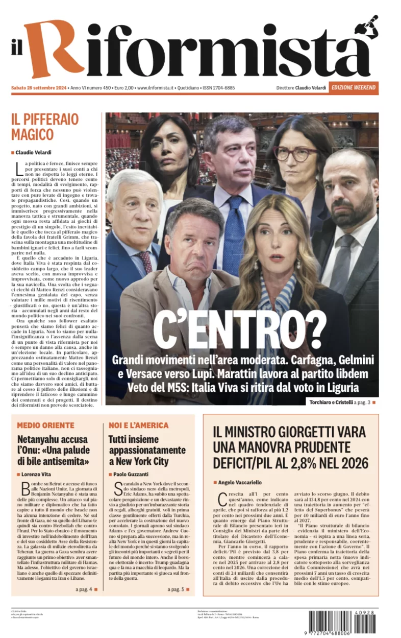 Quotidiano del 28 Settembre 2024