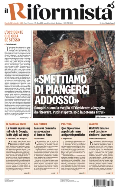 Quotidiano del 25 Settembre 2024
