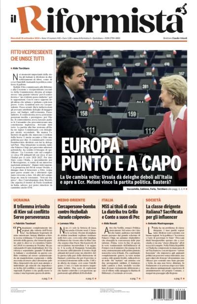 Quotidiano del 18 Settembre 2024