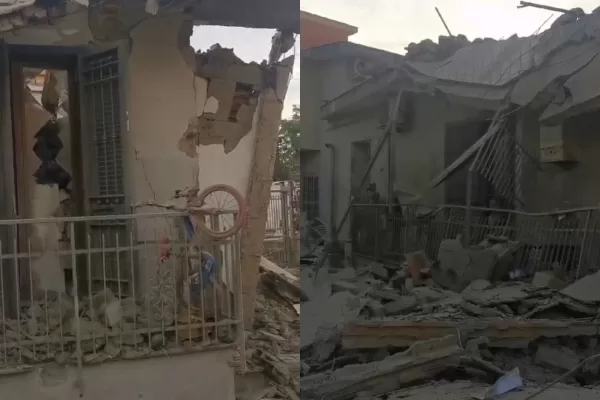 Crolla palazzina a Saviano nel Napoletano dopo esplosione: salvo il figlio di due anni, grave il papà, morti due bimbi e la mamma