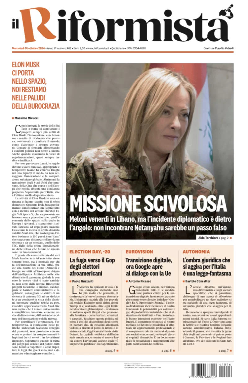 Quotidiano del 16 Ottobre 2024