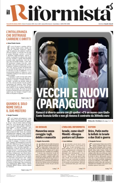 Quotidiano del 25 Ottobre 2024