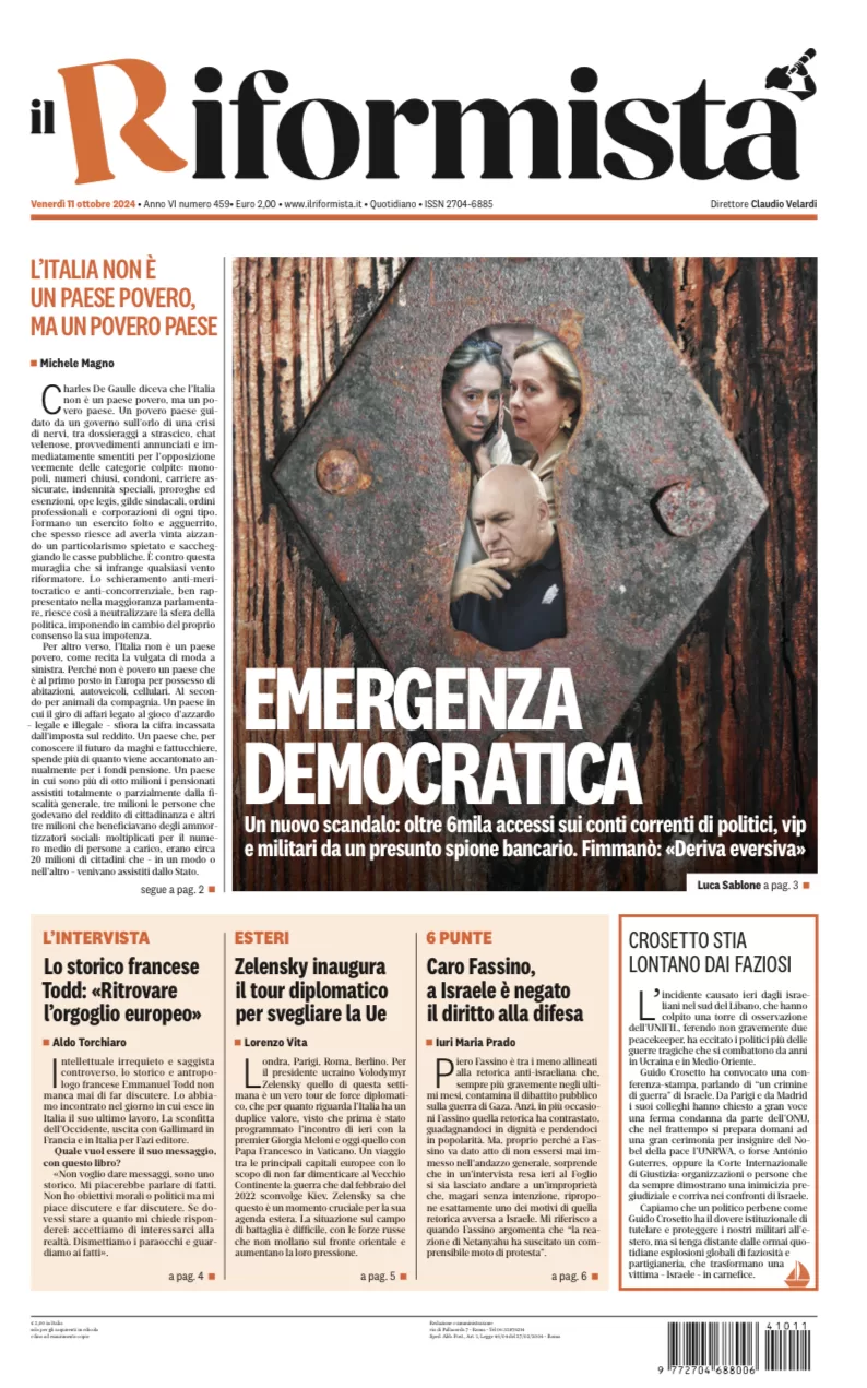 Quotidiano dell’11 Ottobre 2024