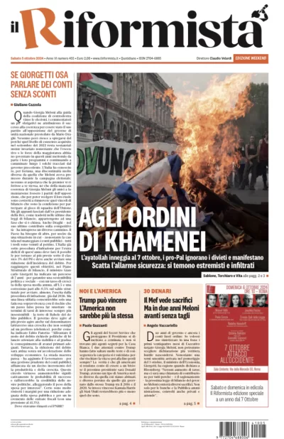 Quotidiano del 5 Ottobre 2024