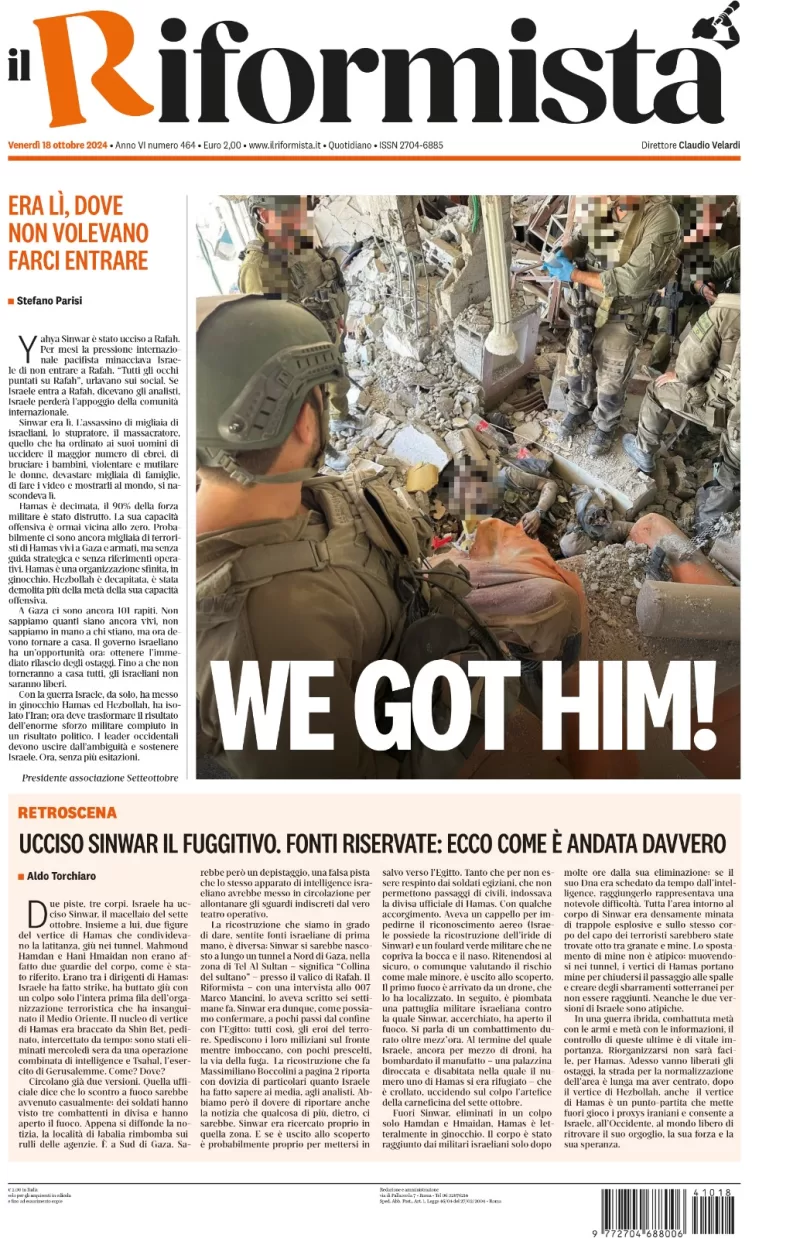 Quotidiano del 18 Ottobre 2024