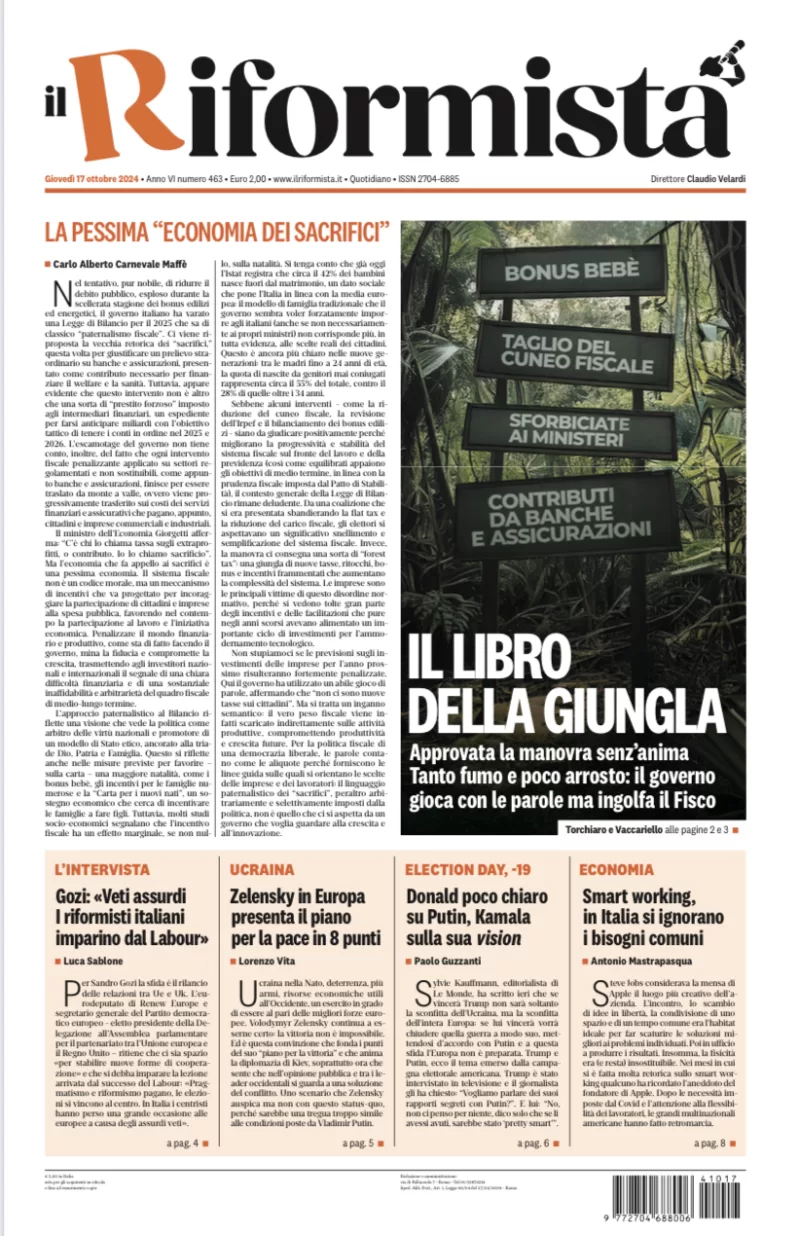 Quotidiano del 17 Ottobre 2024
