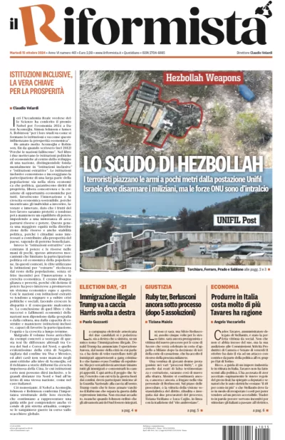 Quotidiano del 15 Ottobre 2024