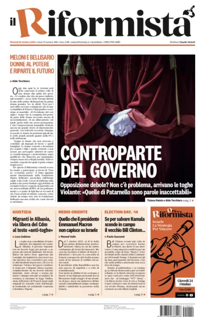 Quotidiano del 22 Ottobre 2024