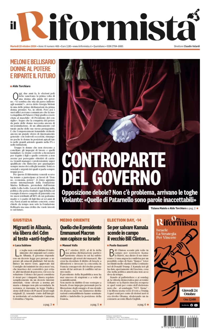 Quotidiano del 22 Ottobre 2024