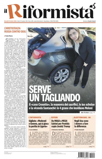 Quotidiano del 10 Ottobre 2024