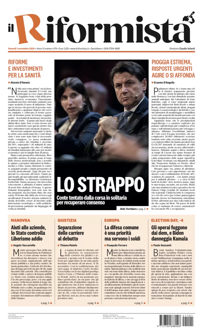 Quotidiano del 1° Novembre 2024