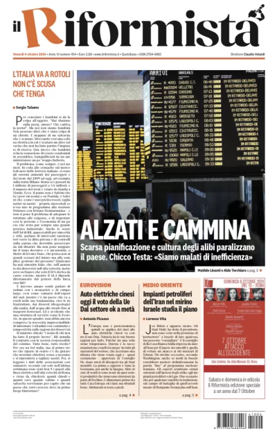 Quotidiano del 4 Ottobre 2024