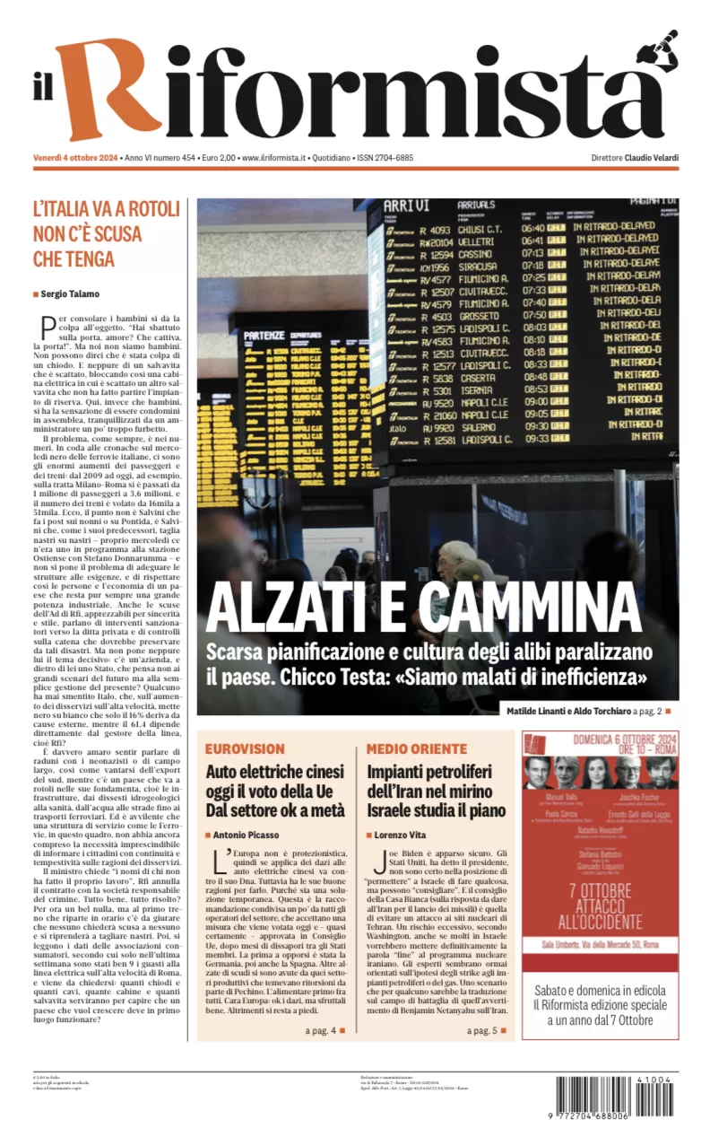 Quotidiano del 4 Ottobre 2024