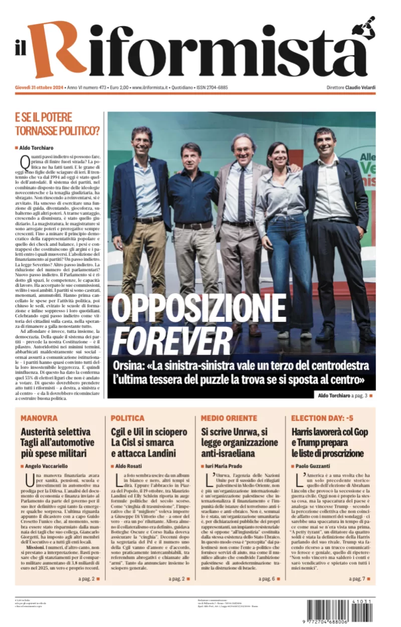 Quotidiano del 31 Ottobre 2024