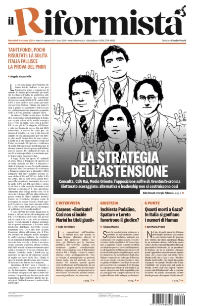 Quotidiano del 9 Ottobre 2024