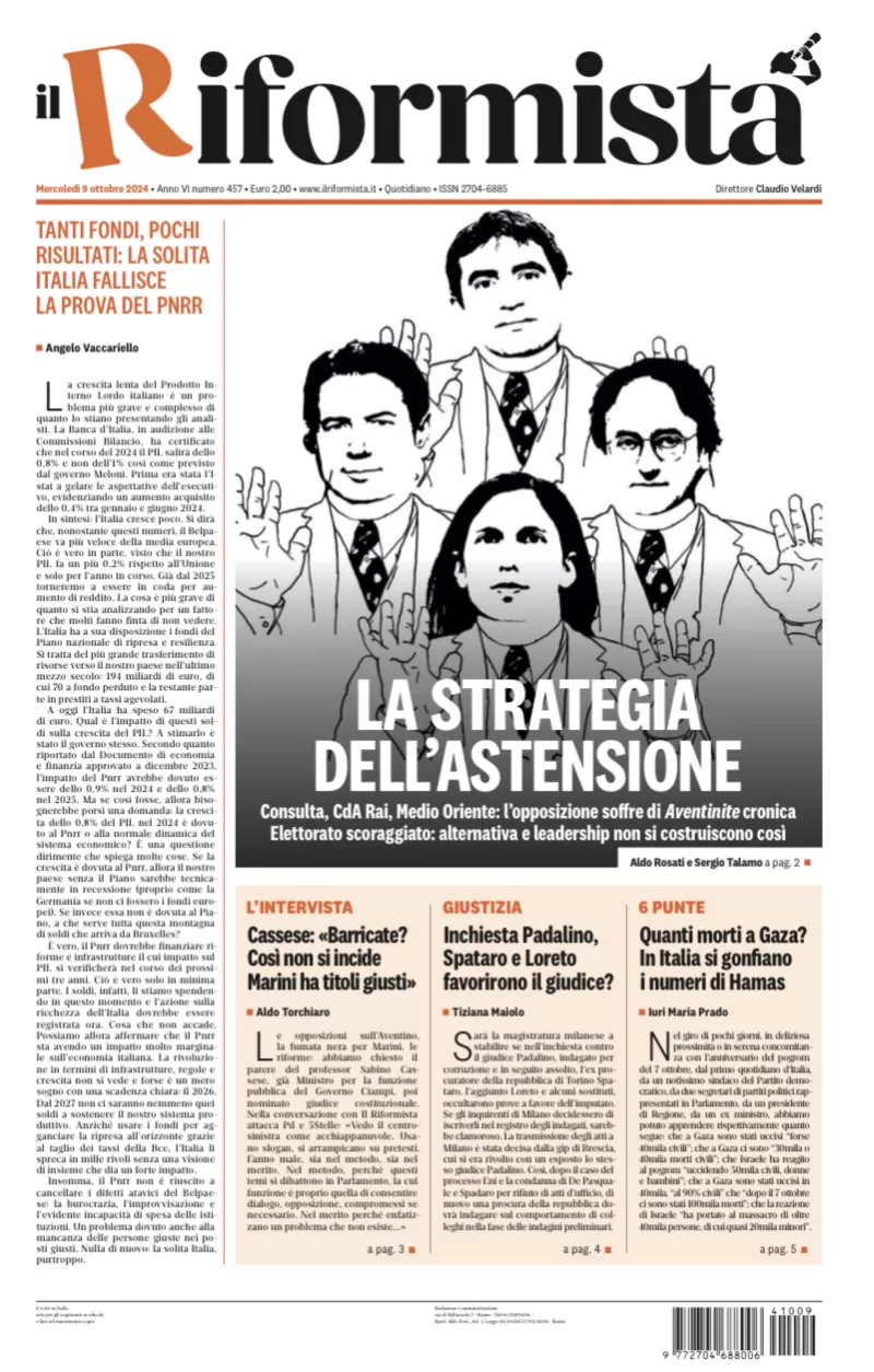 Quotidiano del 9 Ottobre 2024