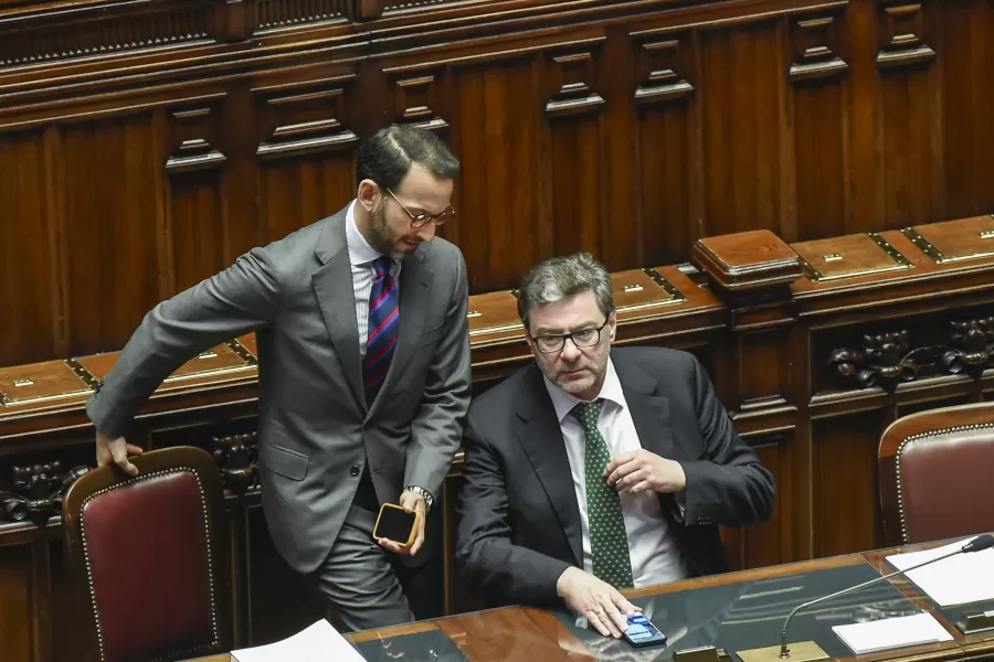 FEDERICO FRENI SOTTOSEGRETARIO ECONOMIA, GIANCARLO GIORGETTI MINISTRO ECONOMIA