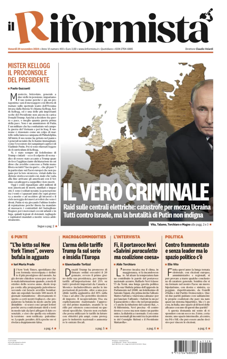 Quotidiano del 29 Novembre 2024
