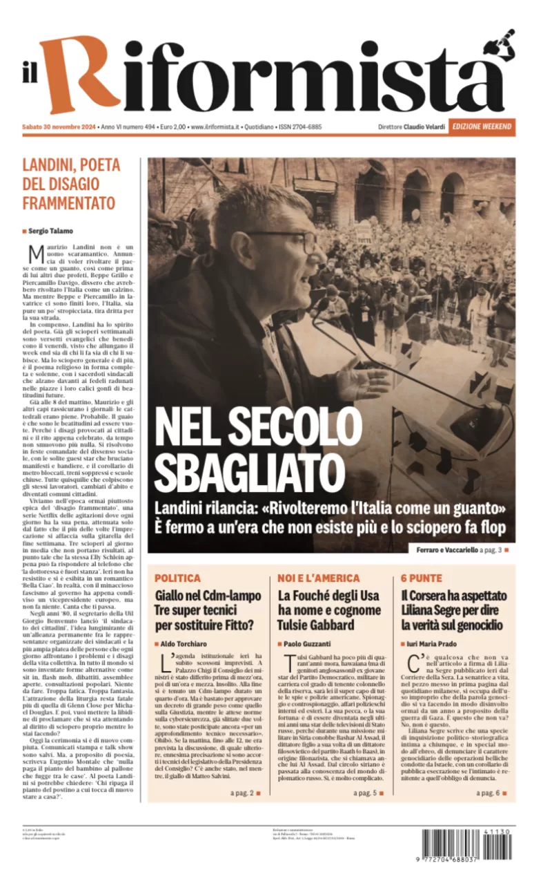 Quotidiano del 30 Novembre 2024