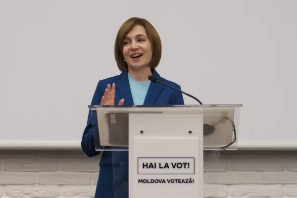 Moldova’s President Maia Sandu delivers a statement after winning a second term in a pivotal presidential runoff against a Russia-friendly opponent in Chisinau, Moldova, early Monday, Nov. 4, 2024. (AP Photo/Vadim Ghirda)
Associated Press / LaPresse
Only italy and Spain Moldova’s President Maia Sandu delivers a statement after winning a second term in a pivotal presidential runoff against a Russia-friendly opponent in Chisinau, Moldova, early Monday, Nov. 4, 2024. (AP Photo/Vadim Ghirda)
Associated Press / LaPresse
Only italy and Spain