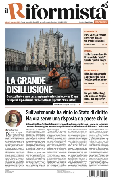 Quotidiano del 16 Novembre 2024