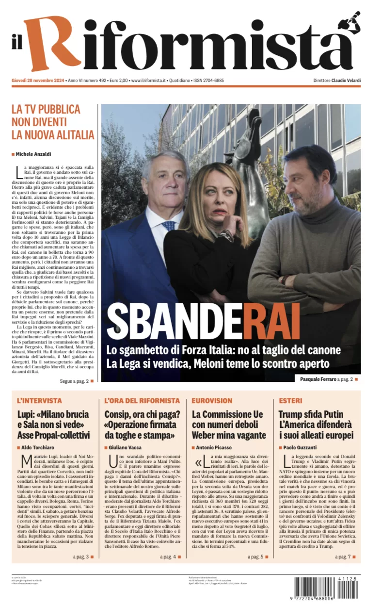 Quotidiano del 28 Novembre 2024