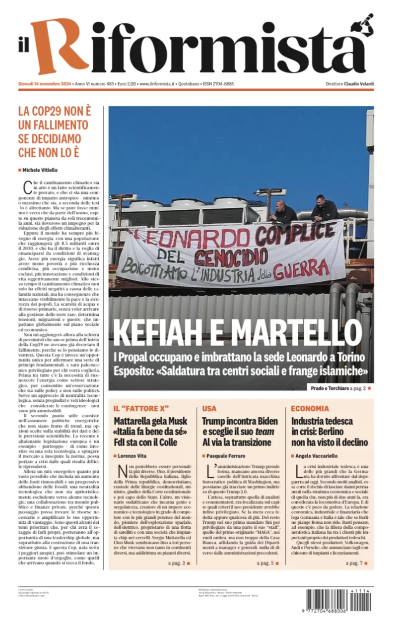 Quotidiano del 14 Novembre 2024