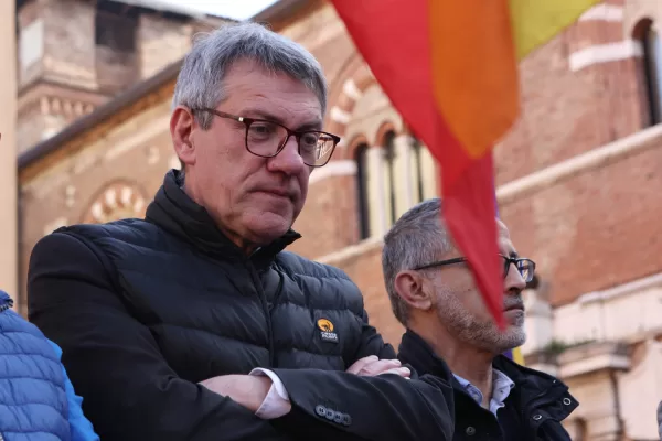 Segretario Generale della CGIL Maurizio Landini, Sciopero Generale, Italia – Cronaca – 11 Aprile 2024 (Foto Riccardo Bortolotti /LaPresse)

Secretary-General of CGIL Maurizio Landini, General Strike, Italy – News – April 11, 2024 (Photo Riccardo Bortolotti/LaPresse)