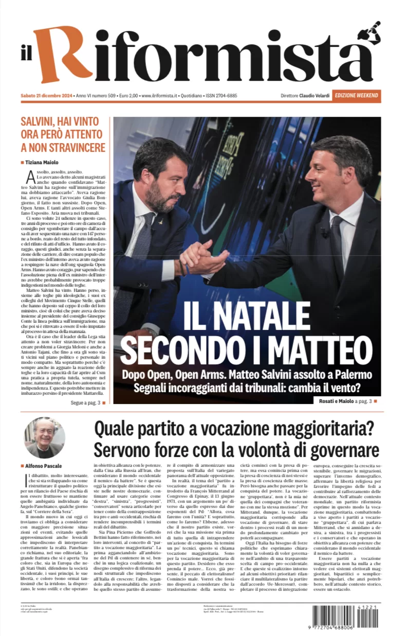 Quotidiano del 21 Dicembre 2024