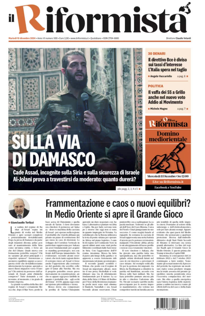 Quotidiano del 10 Dicembre 2024