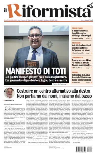 Quotidiano del 19 Dicembre 2024