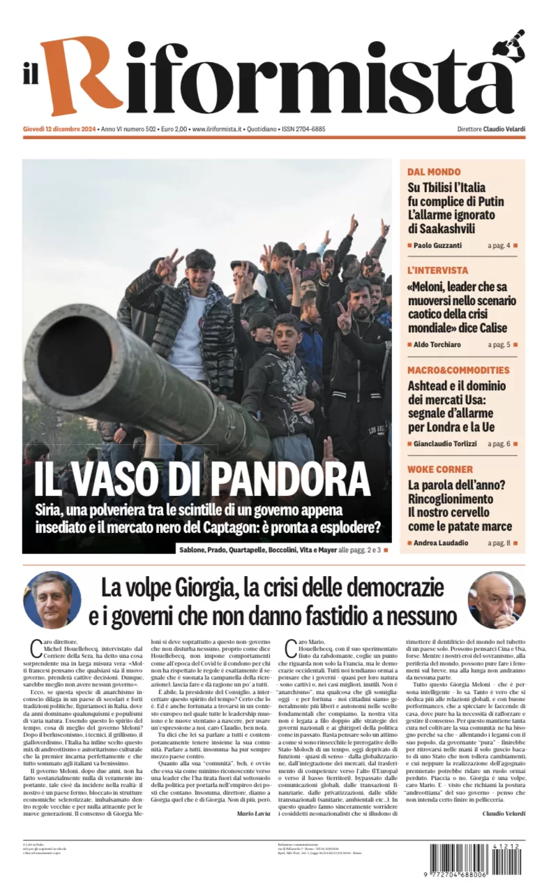 Quotidiano del 12 Dicembre 2024