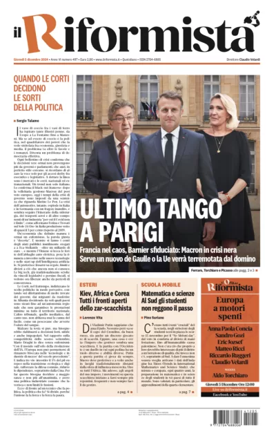 Quotidiano del 5 Dicembre 2024