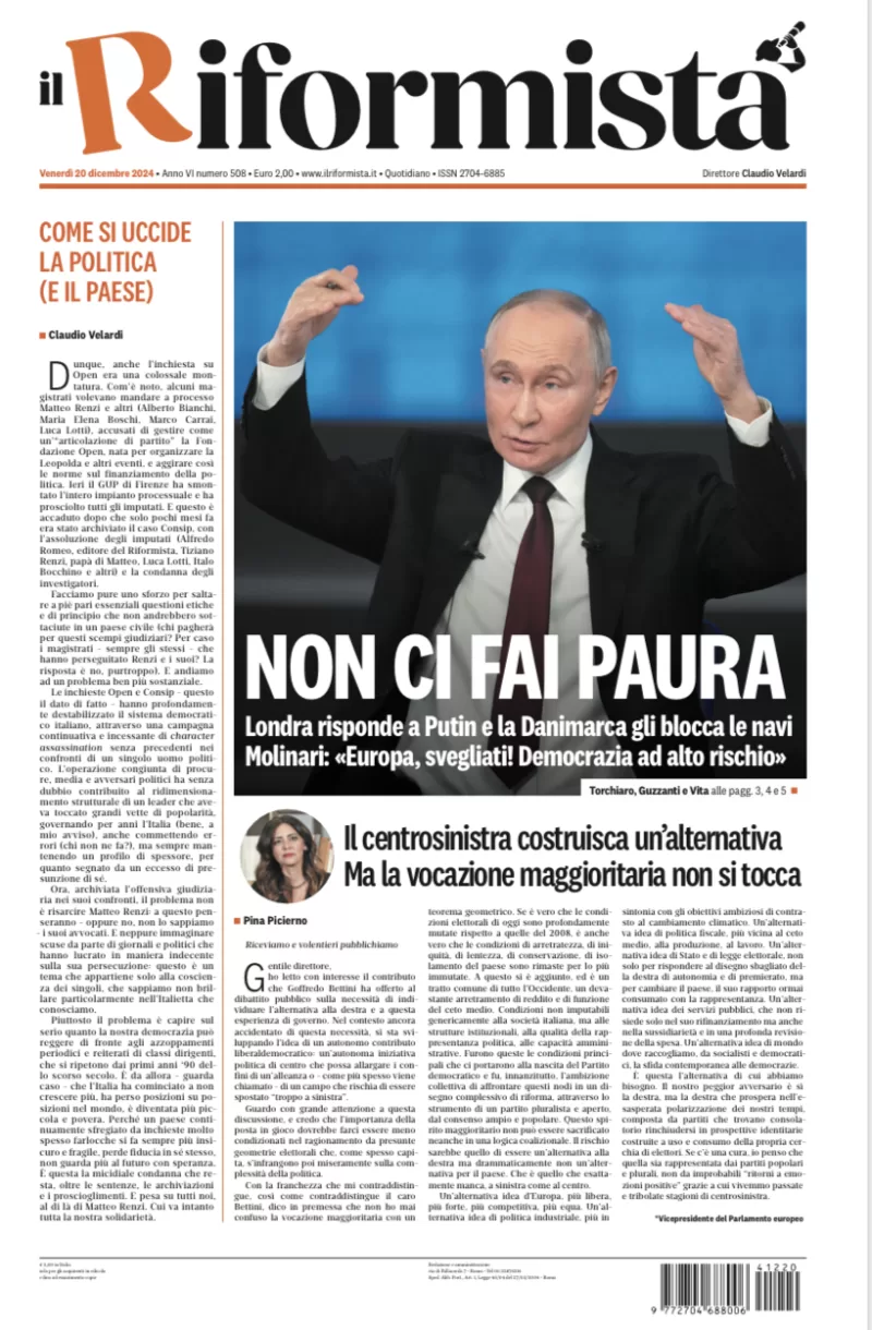 Quotidiano del 20 Dicembre 2024