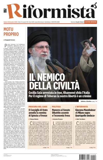 Quotidiano del 28 Dicembre 2024