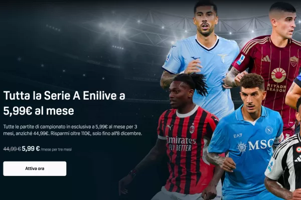 Dazn, offerta lampo per vedere tutta la Serie A a 5,99€ al mese. Link e come acquistare Dazn, offerta lampo per vedere tutta la Serie A a 5,99€ al mese. Link e come acquistare